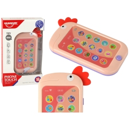 Educational Phone Learning English Pink Chicken