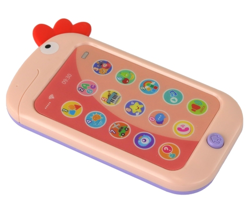 Educational Phone Learning English Pink Chicken