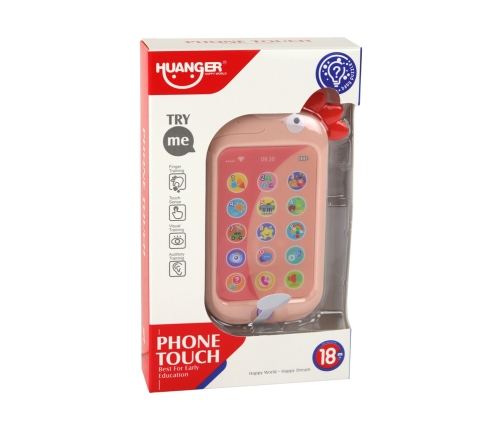 Educational Phone Learning English Pink Chicken