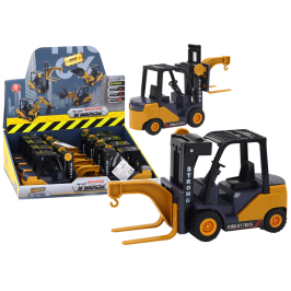 Forklift With Hook Adjustable Friction Drive Yellow