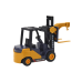 Forklift With Hook Adjustable Friction Drive Yellow