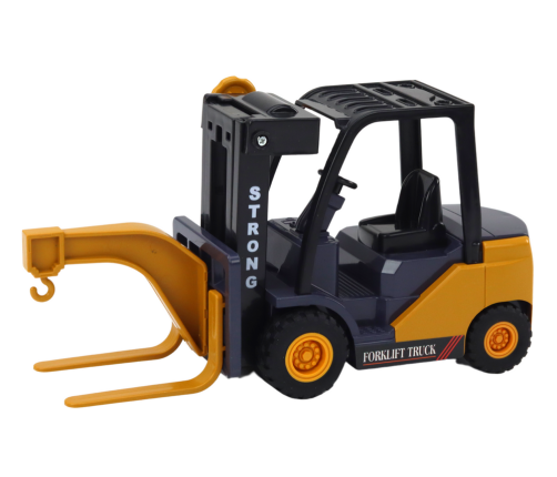 Forklift With Hook Adjustable Friction Drive Yellow