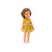 Doll Yellow Dress Brown Hair Large Doll 33cm