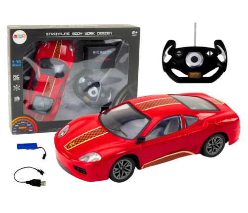 Remote Control Sports Car 1:16 R/C Red