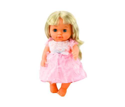 Doll In Light Pink Dress Peeing Bottle Rattle Sounds