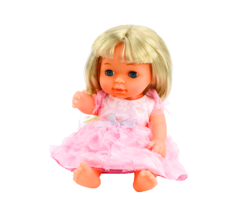 Doll In Light Pink Dress Peeing Bottle Rattle Sounds