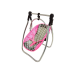 Doll Swing Feeding Chair Alice Stars Gray-Pink