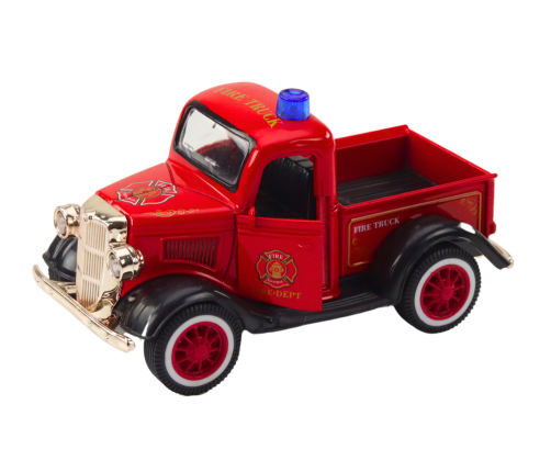 Classic Fire Truck 1:36 Drive Lights Sounds Red