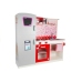 Wooden Kitchen Jolie Pink/White - With Fridge And Microwave