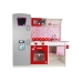 Wooden Kitchen Jolie Pink/White - With Fridge And Microwave