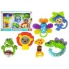 Set of Rattles Chews Coloured Animals Teddy Bear Frog