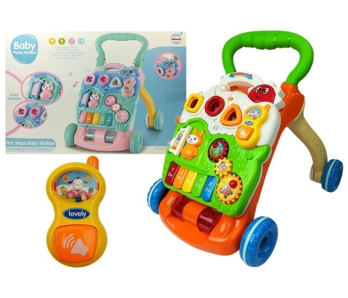 Educational Pusher for Babies with piano