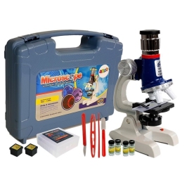 Large Scientist's Suitcase Children's Educational Microscope 100x 400x 1200x