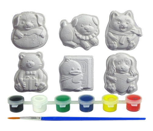 Plaster Moulds for Painting Dog Duck Bear