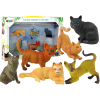 Set of 6 Figures  Domestic cats of various breeds