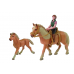 Set of 3 Figures with enclosure  Horse Riding