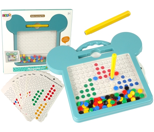 Magnetic Board Shapes Pictures Beads Drawing Cards