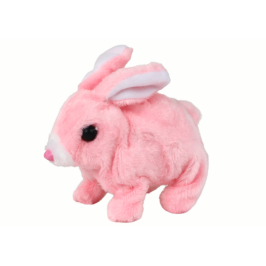 Walking Bunny Interactive Toy Short Hair Pink