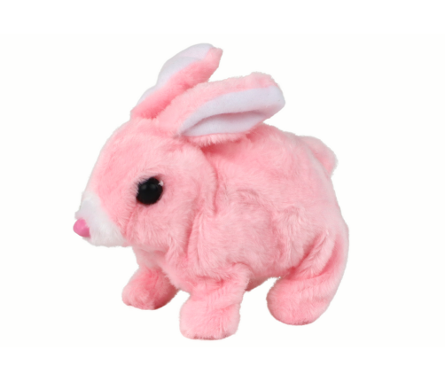 Walking Bunny Interactive Toy Short Hair Pink