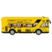 Yellow City Bus With Friction Drive 1:18