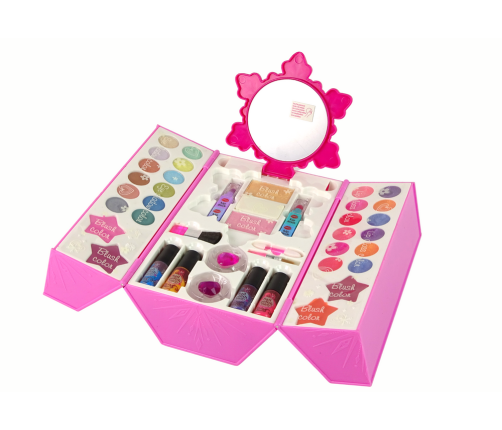 Makeup Bag Set Pink Eyeshadows.