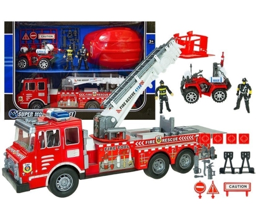 Fire Truck Playset Fire Rescue Brigade Set