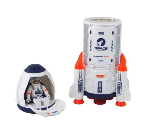 Rocket Spaceship Set Multifunctional Space Mission