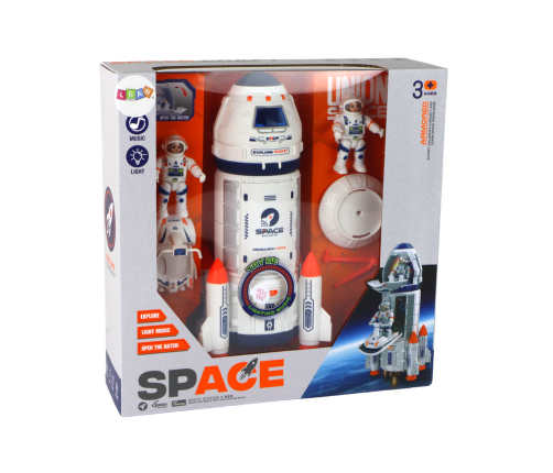 Rocket Spaceship Set Multifunctional Space Mission