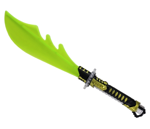 Glowing Yellow Machete Battle Weapon