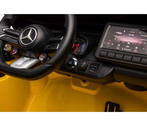 Elektriskā sporta automašīna bērniem Mercedes AMG SL63 Yellow