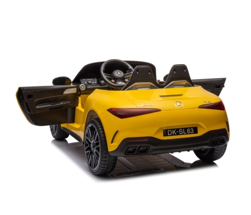 Elektriskā sporta automašīna bērniem Mercedes AMG SL63 Yellow