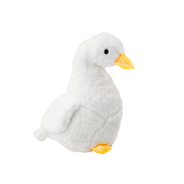 White Plush Goose Mascot Cuddly Plush Duck 30cm