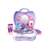 Hairdressing Beauty Set In Suitcase Dryer Mirror Purple