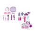 Hairdressing Beauty Set In Suitcase Dryer Mirror Purple