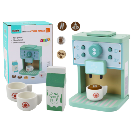 Wooden Coffee Machine AGD Milk Cup Set