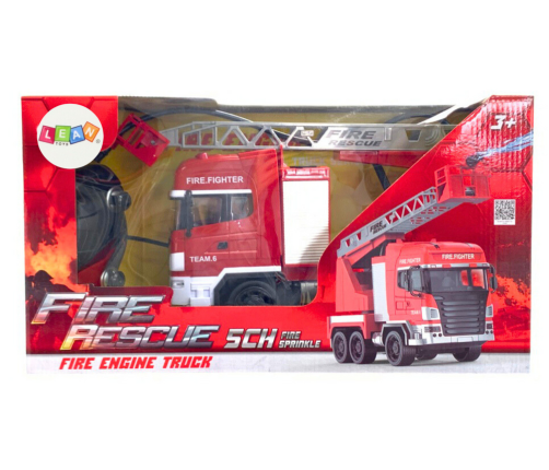 Fire Truck with Boom Remote Control RC Spray Lights