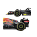 Радиоуправляемая машина на пульте Red Bull RB181 F1 Navy Blue