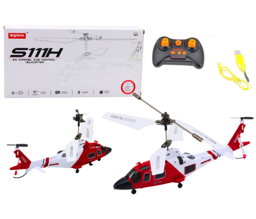 Радиоуправляемый вертолет Gyroscope Syma S111H Red