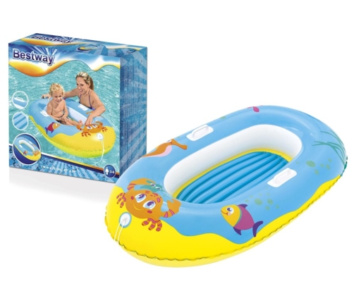 Inflatable Dinghy For Children 119 cm x 79 cm Blue Bestway 34009