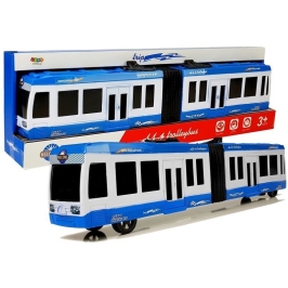 Articulated Bus with Friction Drive Blue