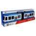 Articulated Bus with Friction Drive Blue