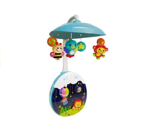 A colorful carousel for a baby