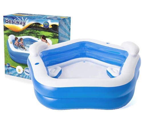 Inflatable Pentagon Pool 213 x 206 x 69 cm Bestway 54153