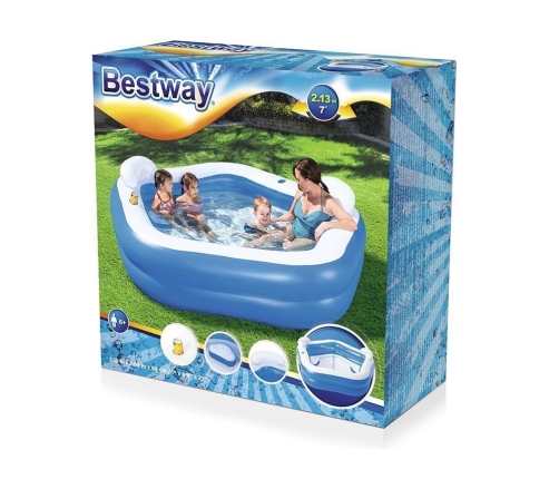 Inflatable Pentagon Pool 213 x 206 x 69 cm Bestway 54153