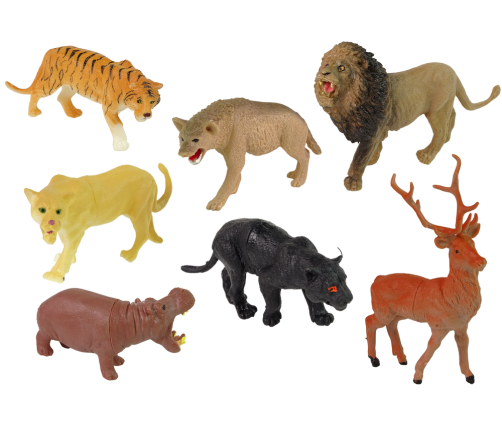 Large Figure Set Wild Animals Safari  + Accessories  34 Elements