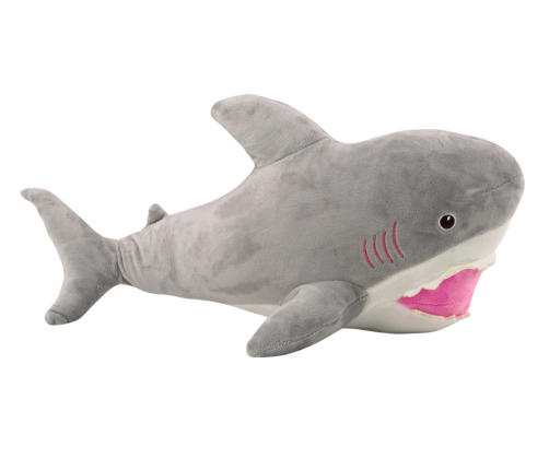 Plush Shark Mascot Cuddly Toy 50cm Gray