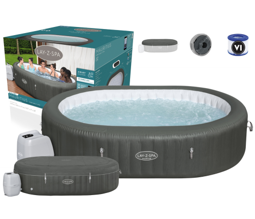 Inflatable Spa for 7 Persons 270cm x 180cm x 71cm Bestway 60067