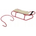 Metal Sled with Backrest Strap Red