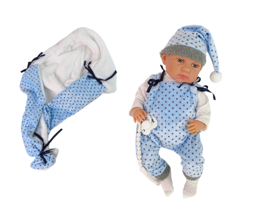 Baby Doll 46 cm Blue Dummy Star Blanket