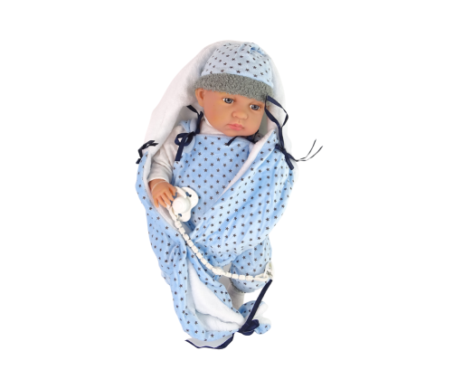 Baby Doll 46 cm Blue Dummy Star Blanket